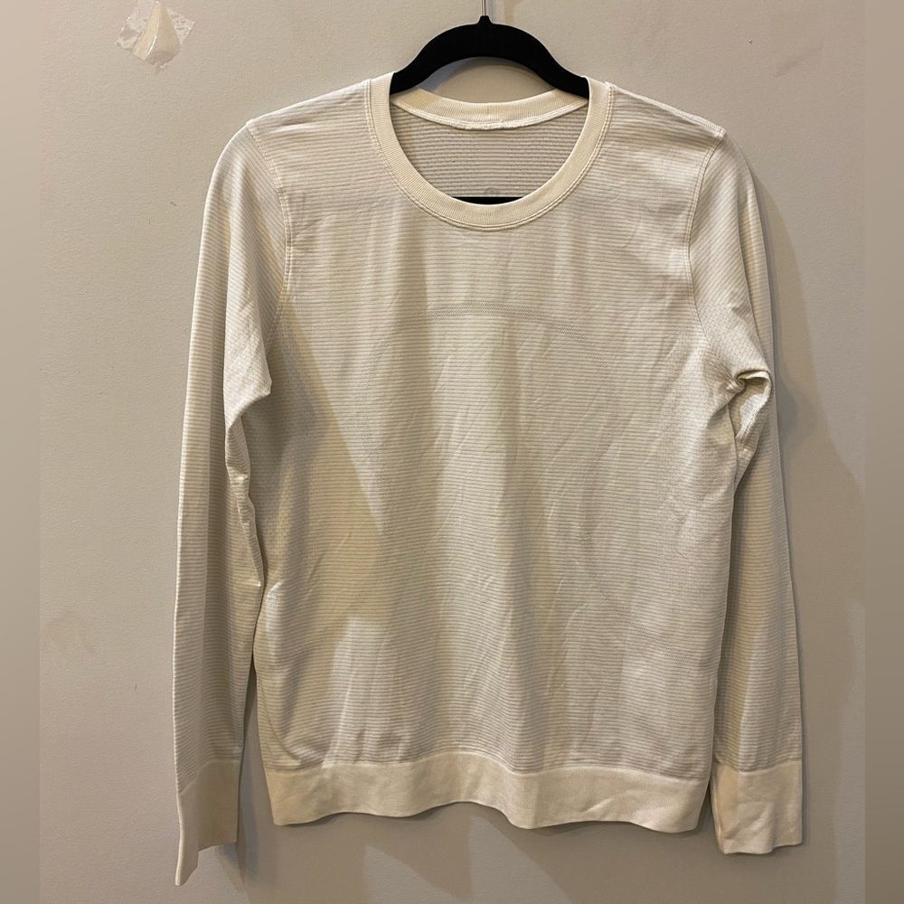Lululemon Swift Tech Long Sleeve Crewneck Shirt Women Size 8 - Picture 1 of 7